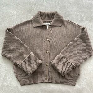 Abercrombie & Fitch Easy-Fitting Collared Cardigan